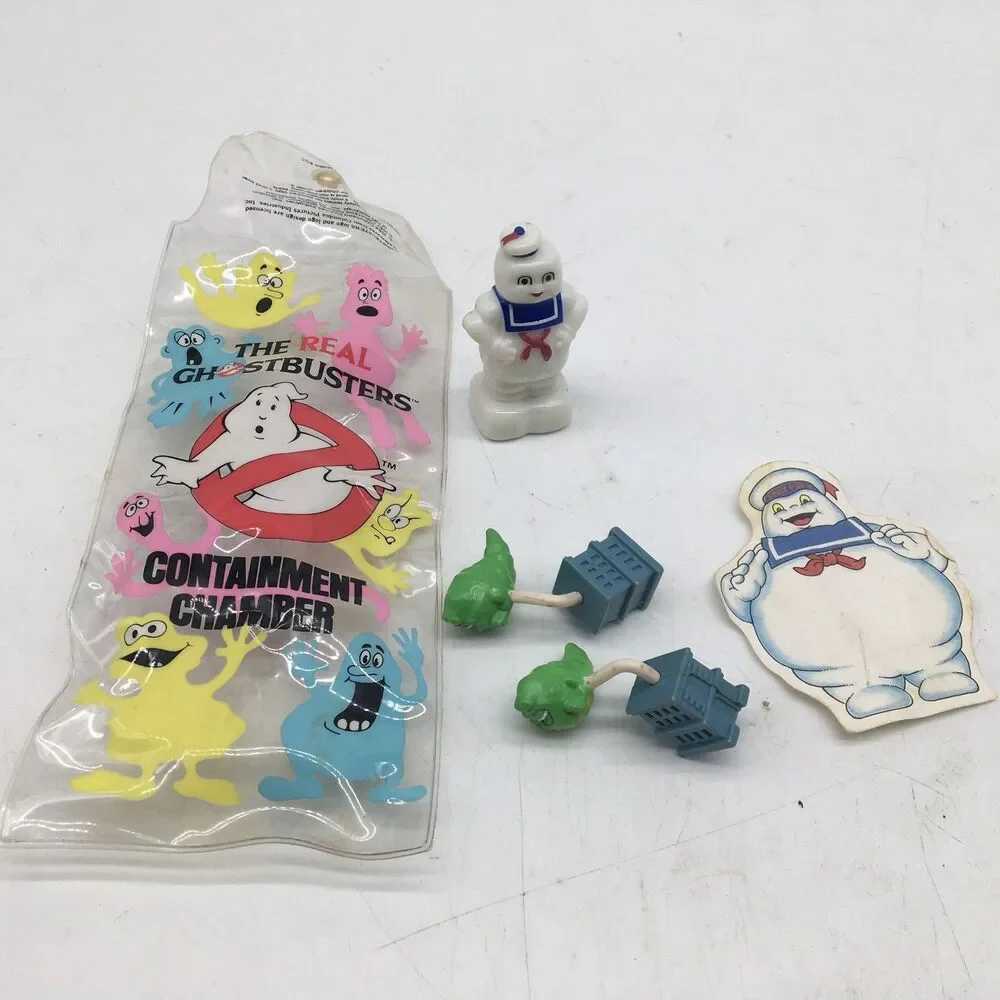 1980s McDonald’s Ghost Buster Toys With Twirly Pencil Toppers Pencil Sharpener